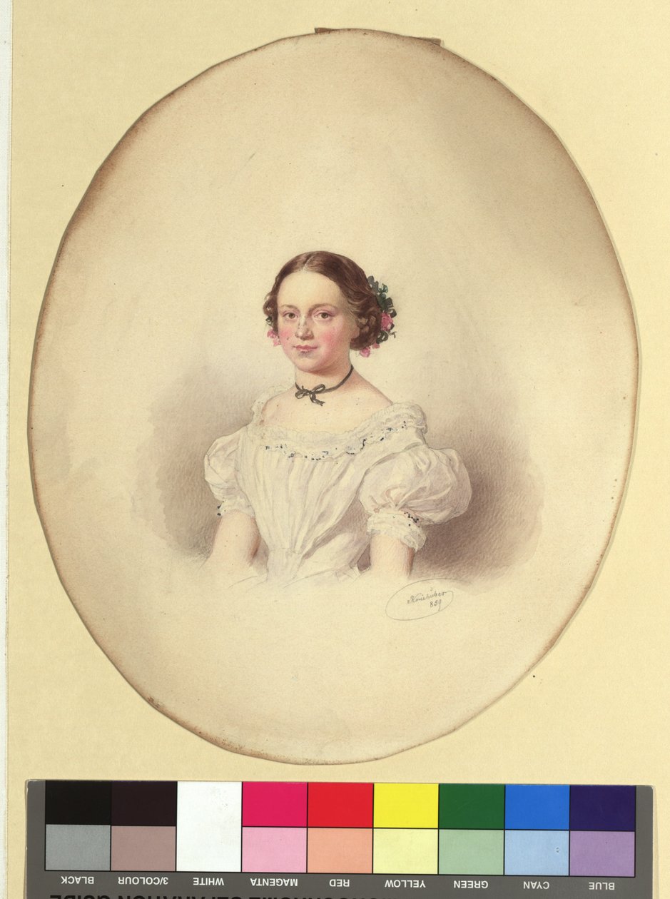 Wilhelmine Uhl, nata Waisnix da Josef Kriehuber