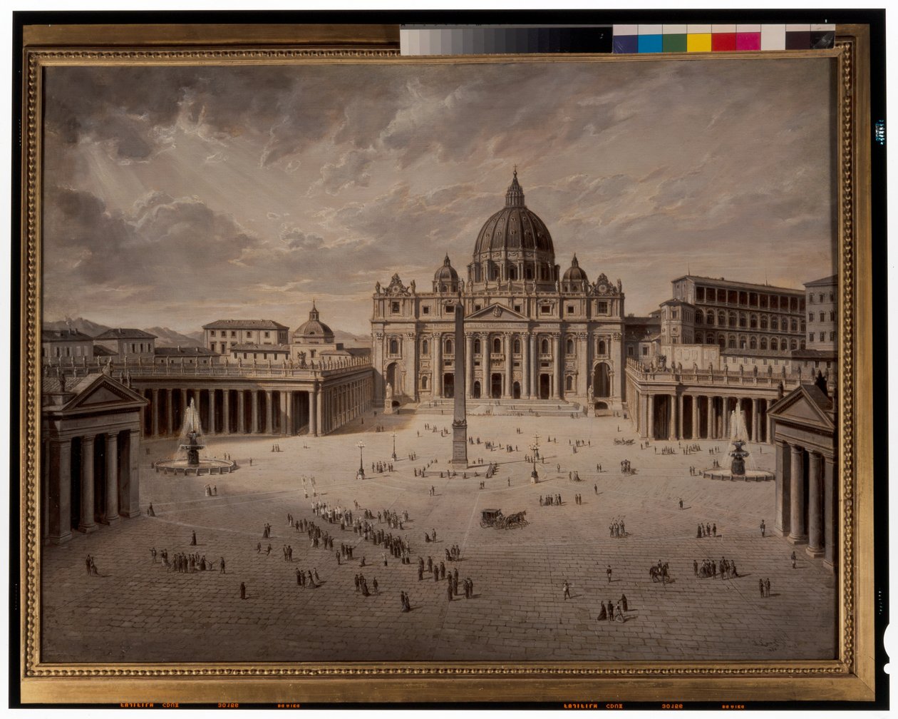 Piazza San Pietro e una vista del Foro a Roma da Josef Langl