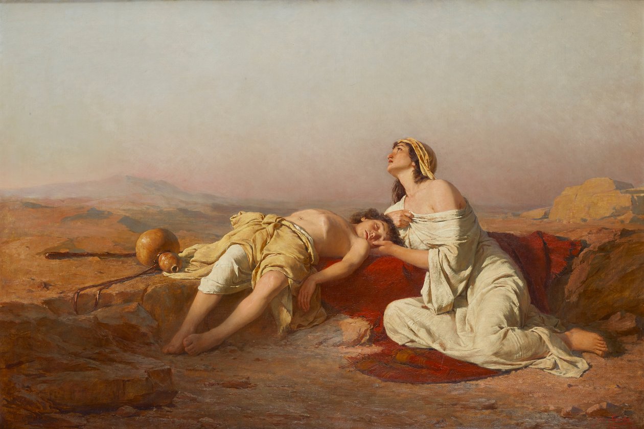 Agar e Ismaele nel deserto da Josef Straka