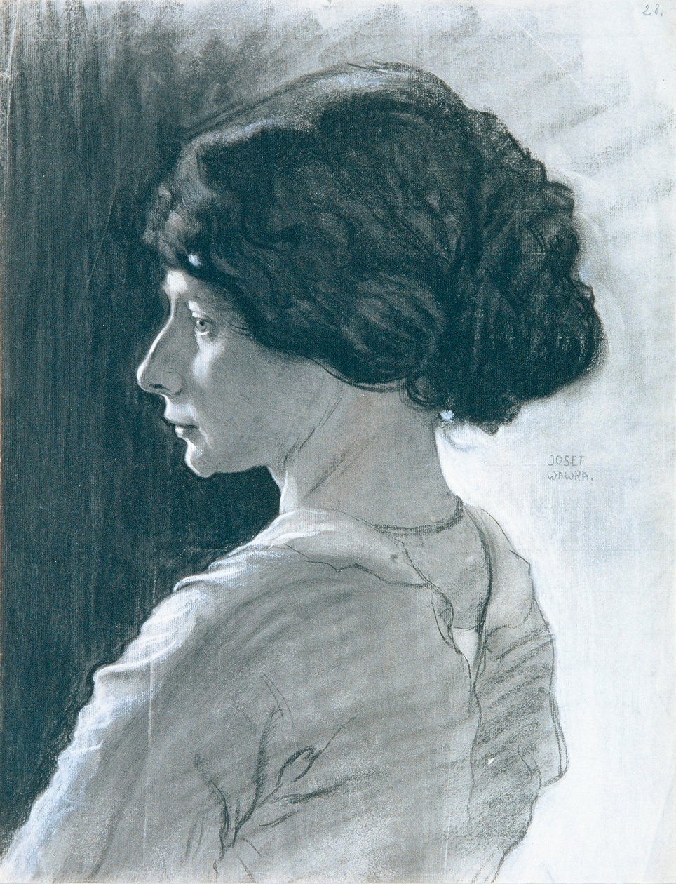 Testa di ragazza da Josef Wawra