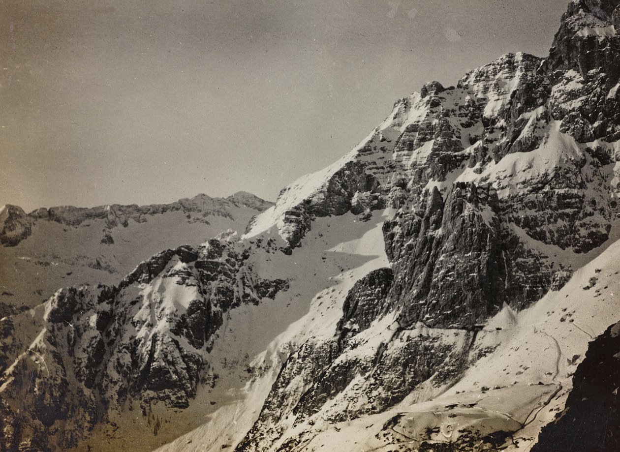 Album "Meine weltkriegs - Erinnerungen South-West Front (Carinzia, Italia, Trentino-Alto Adige) 31/03/1915-12/11/1918 - Josef Zohles Wien": le Alpi da Josef Zohles