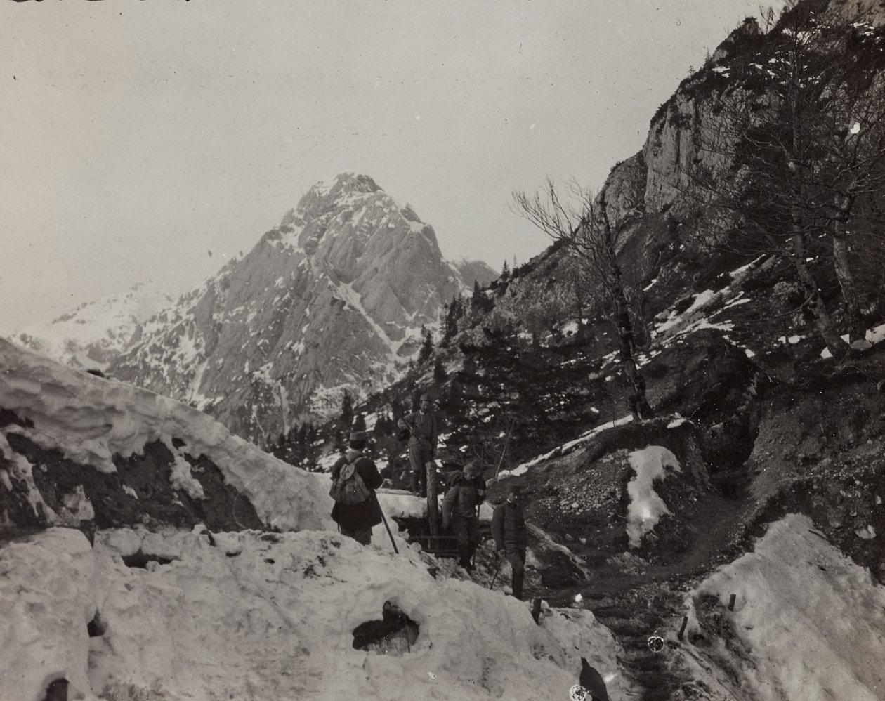 Album "Meine weltkriegs - Erinnerungen South-West Front (Carinzia, Italia, Trentino-Alto Adige) 31/03/1915-12/11/1918 - Josef Zohles Wien": Rosskofel (Monte Cavallo) da Josef Zohles