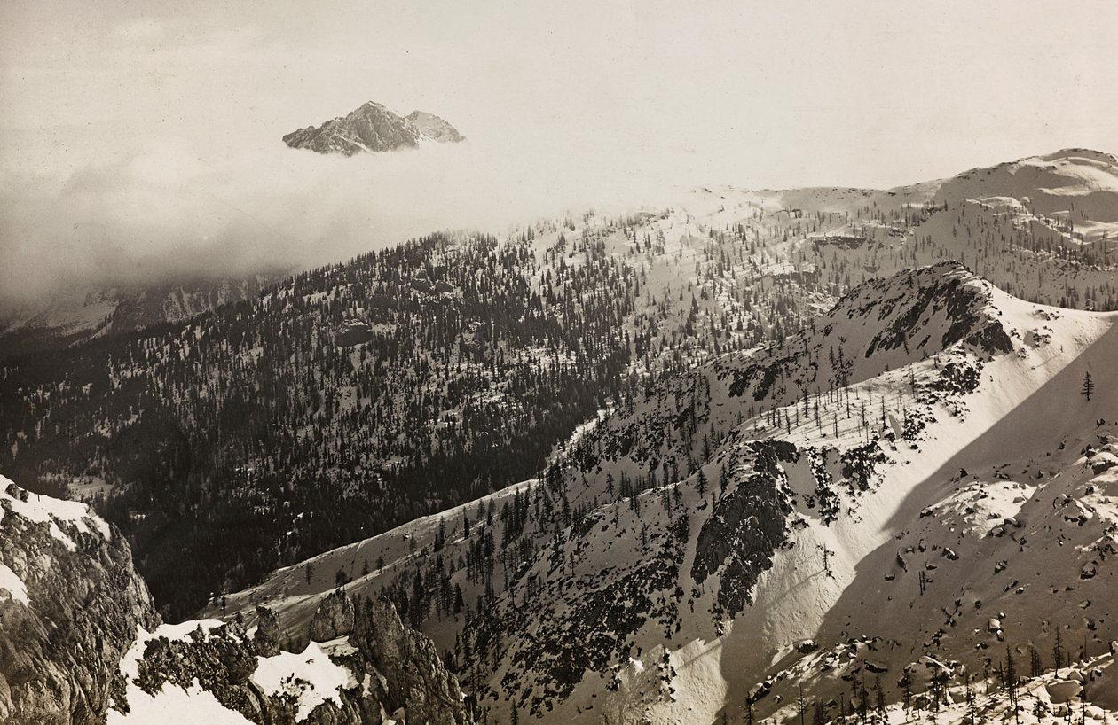 Album "Meine weltkriegs - Erinnerungen South-West Front (Carinzia, Italia, Trentino-Alto Adige) 31/03/1915-12/11/1918 - Josef Zohles Wien": vista delle Alpi da Josef Zohles