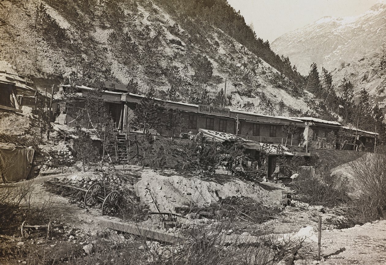 Album "Meine weltkriegs - Erinnerungen South-West Front (Carinzia, Italia, Trentino-Alto Adige) 31/03/1915-12/11/1918 - Josef Zohles Wien": caserme militari da Josef Zohles
