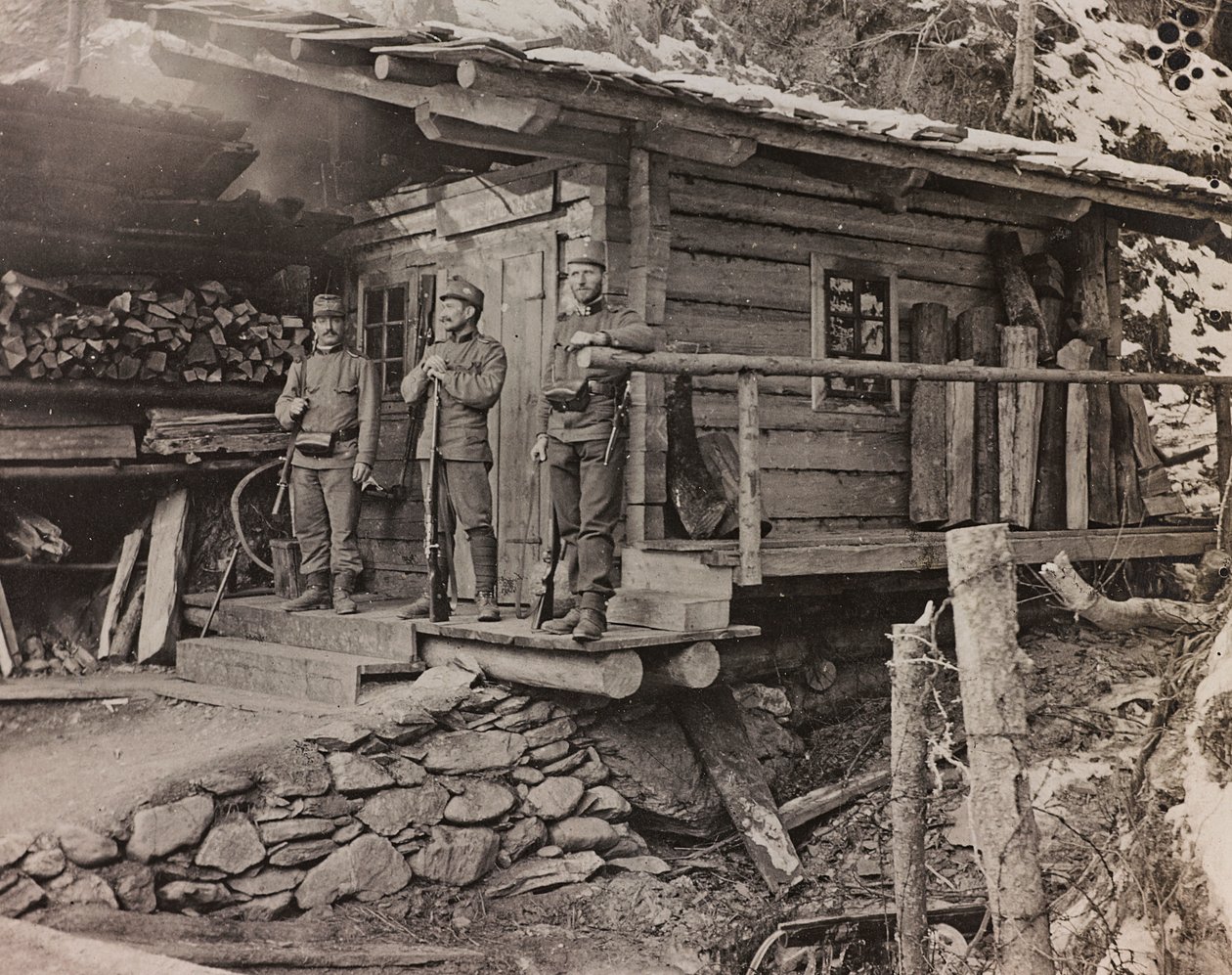 Album "Meine weltkriegs - Erinnerungen South-West Front (Carinzia, Italia, Trentino-Alto Adige) 31/03/1915-12/11/1918 - Josef Zohles Wien": alloggi per ufficiali da Josef Zohles