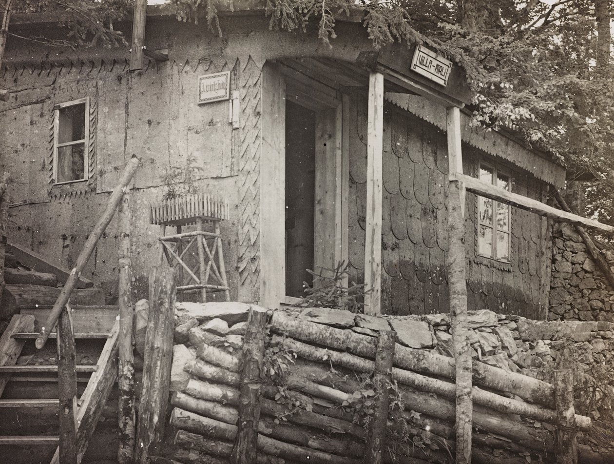 Album "Meine weltkriegs - Erinnerungen South-West Front (Carinzia, Italia, Trentino-Alto Adige) 31/03/1915-12/11/1918 - Josef Zohles Wien": casa di comando da Josef Zohles