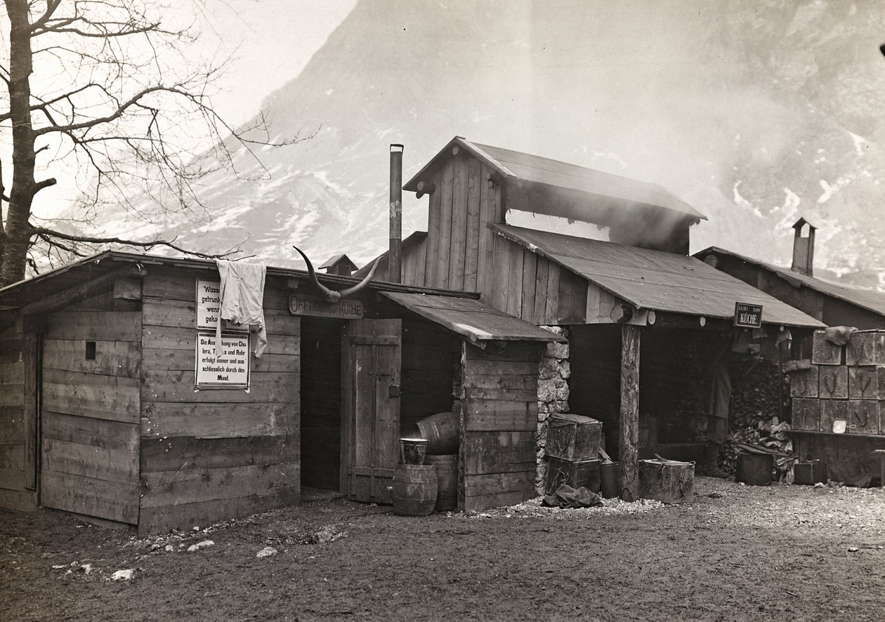 Album "Meine weltkriegs - Erinnerungen South-West Front (Carinzia, Italia, Trentino-Alto Adige) 31/03/1915-12/11/1918 - Josef Zohles Wien": caserme militari nel Sud da Josef Zohles