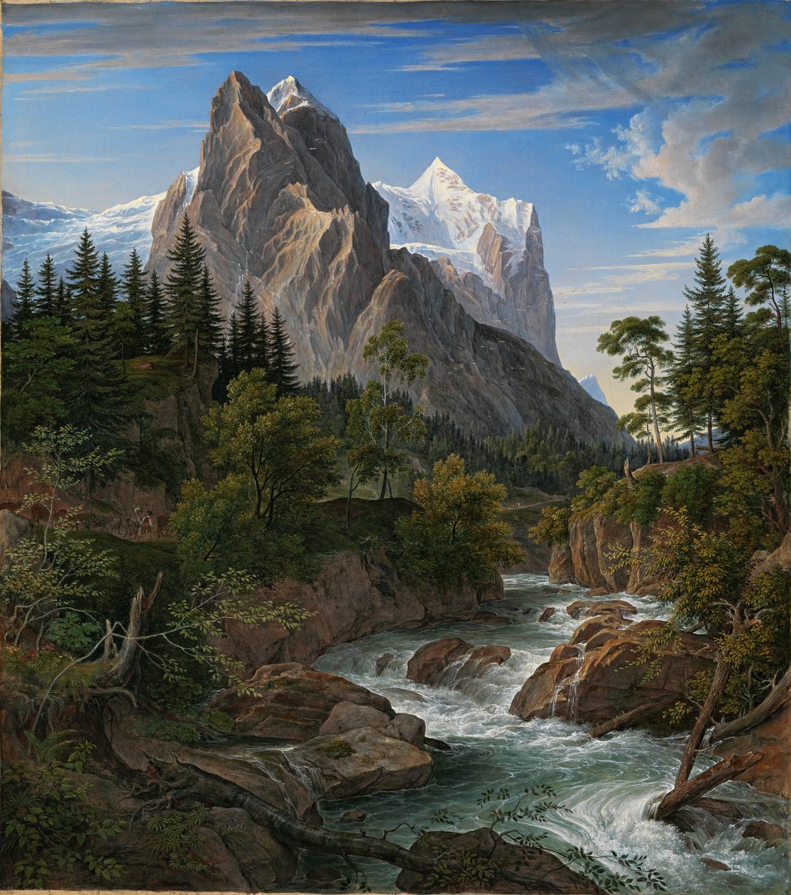 Il Wetterhorn con la valle di Reichenbach da Joseph Anton Koch