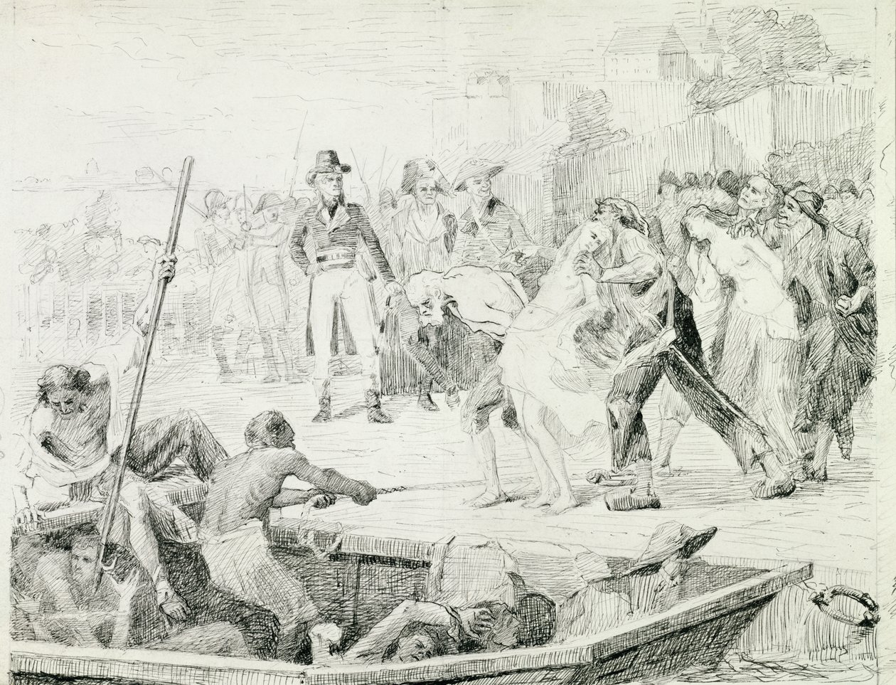 Gli annegamenti di Nantes nel 1793 da Joseph Aubert