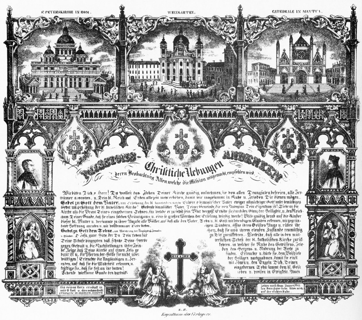 Esercizi cristiani, ricordo della missione, 1852 da Joseph Bayer