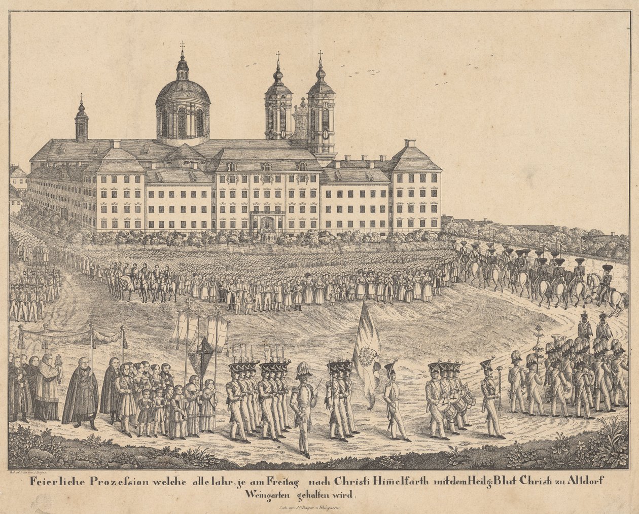 Processione del Sacro Sangue ad Altdorf-Weingarten da Joseph Bayer