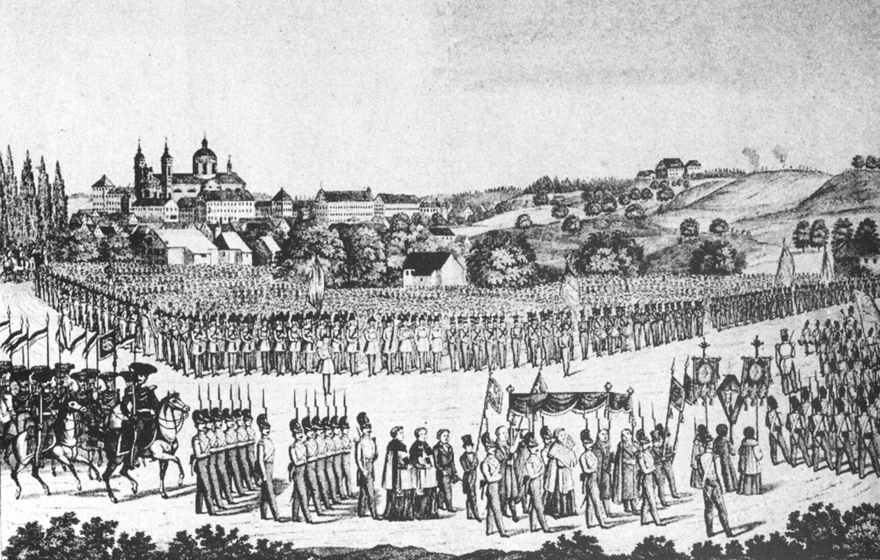 Processione del Sacro Sangue ad Altdorf-Weingarten, 22 maggio 1846 da Joseph Bayer