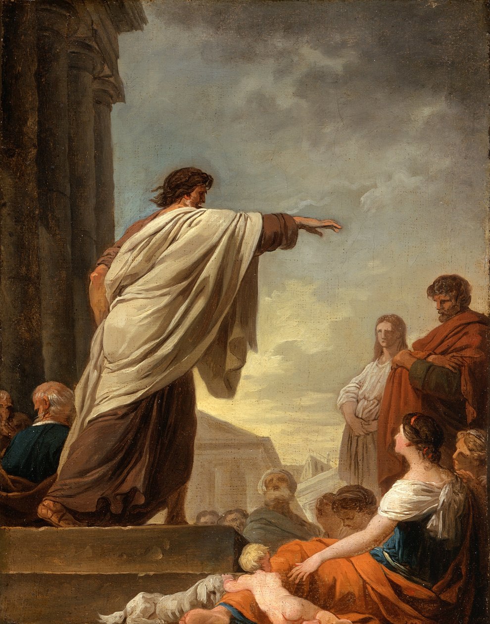 La predicazione di San Paolo, c.1779 da Joseph Benoît Suvée