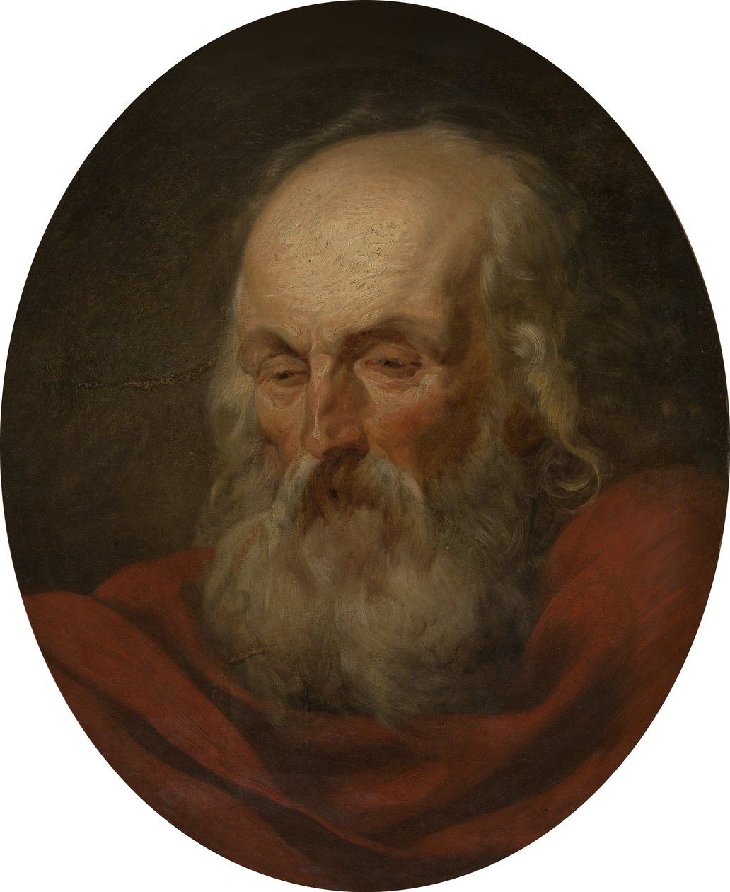 Testa di un vecchio da Joseph Benoît Suvée