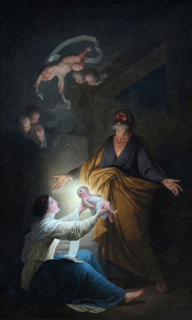 La Sacra Famiglia o la Natività da Joseph Benoît Suvée
