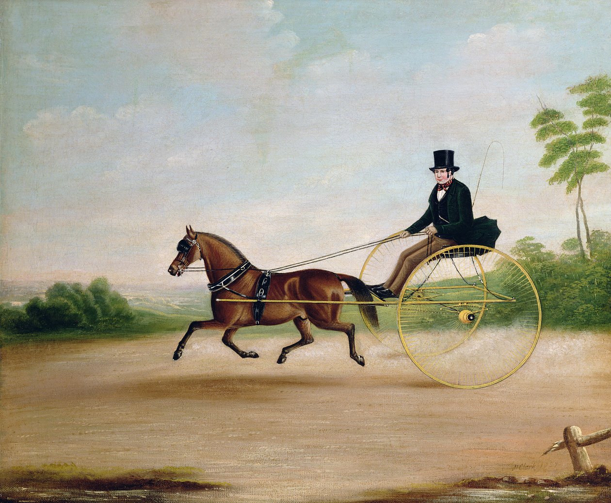 Studio di un gentiluomo in una carrozza da Joseph Clark