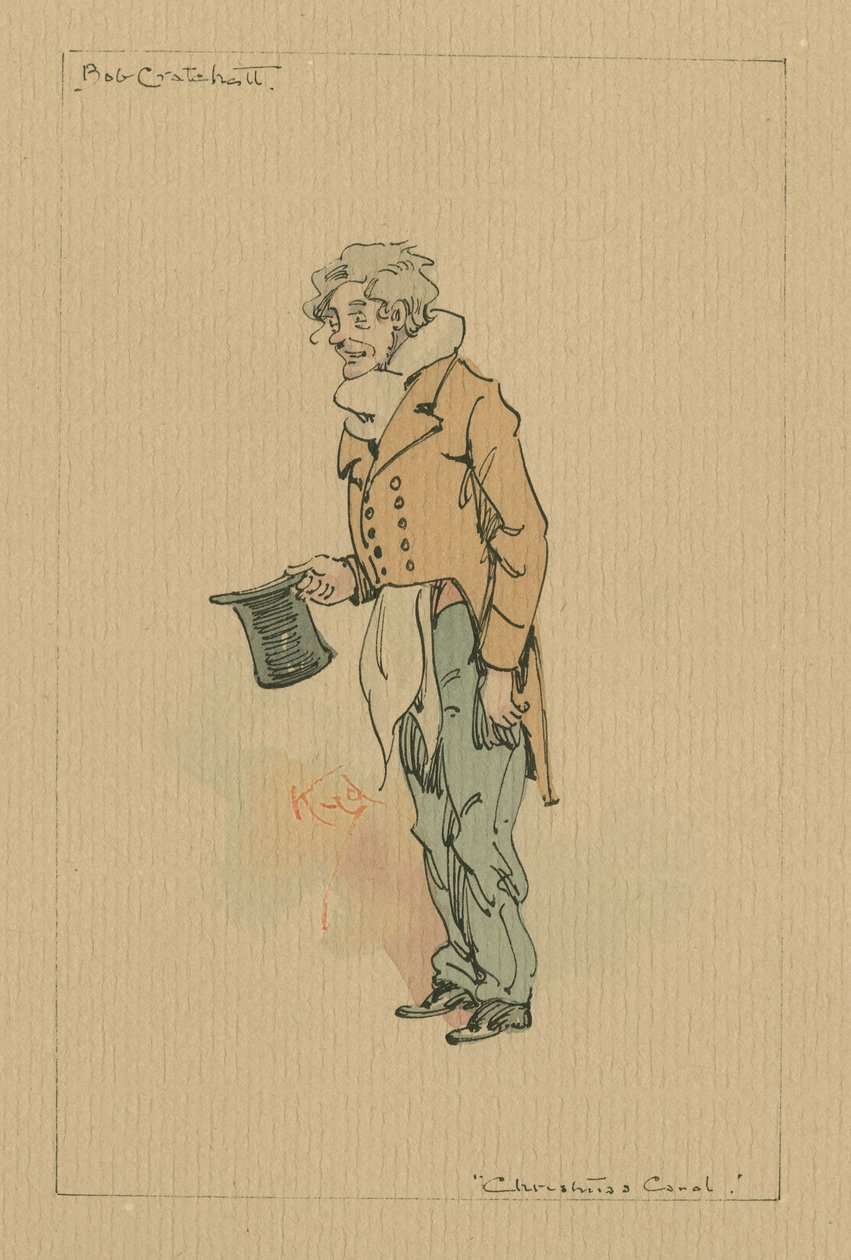 Bob Cratchit - Un canto di Natale, c.1920s da Joseph Clayton Clarke