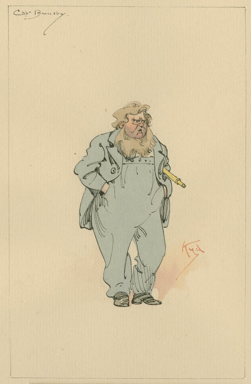 Capitano Jack Bunsby, c.1920s da Joseph Clayton Clarke