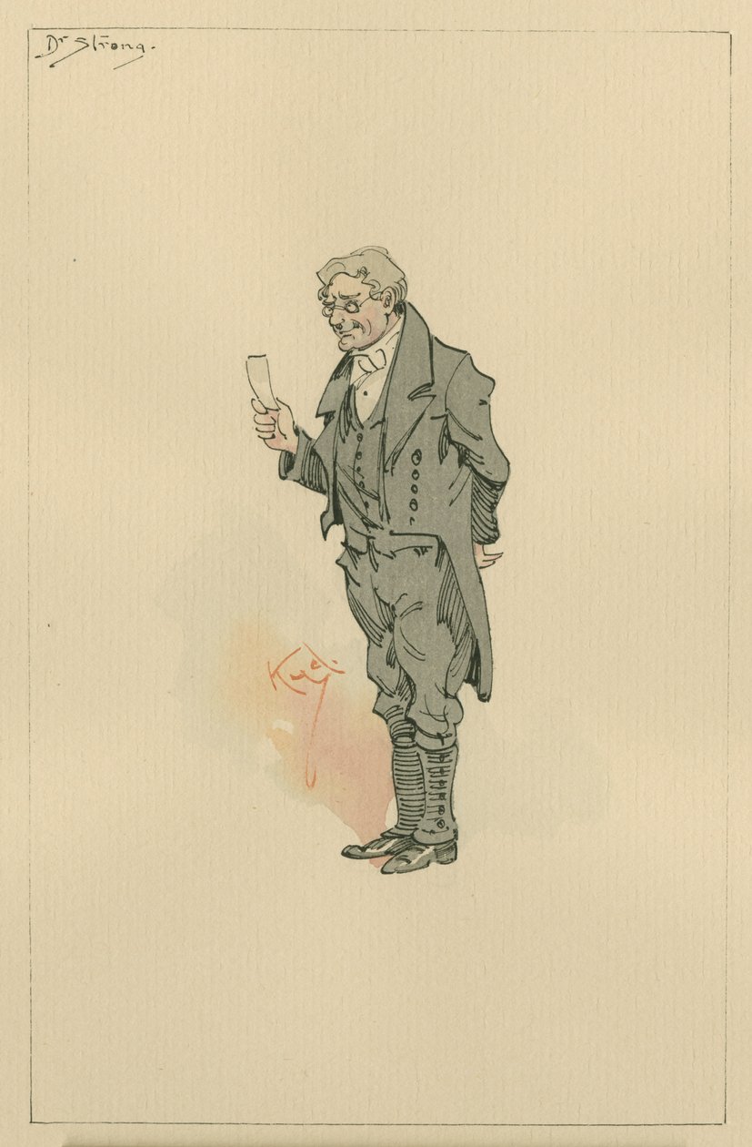 Dr Strong, c.1920s da Joseph Clayton Clarke