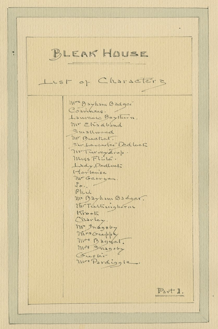 Elenco dei personaggi, c.1920s (penna e inchiostro con acquerello su carta) da Joseph Clayton Clarke