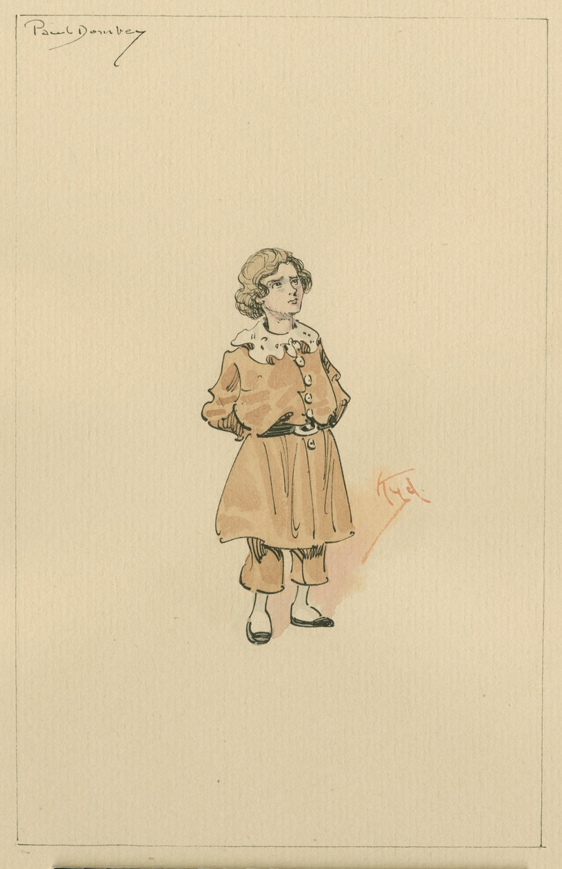 Il piccolo Paul Dombey da Joseph Clayton Clarke