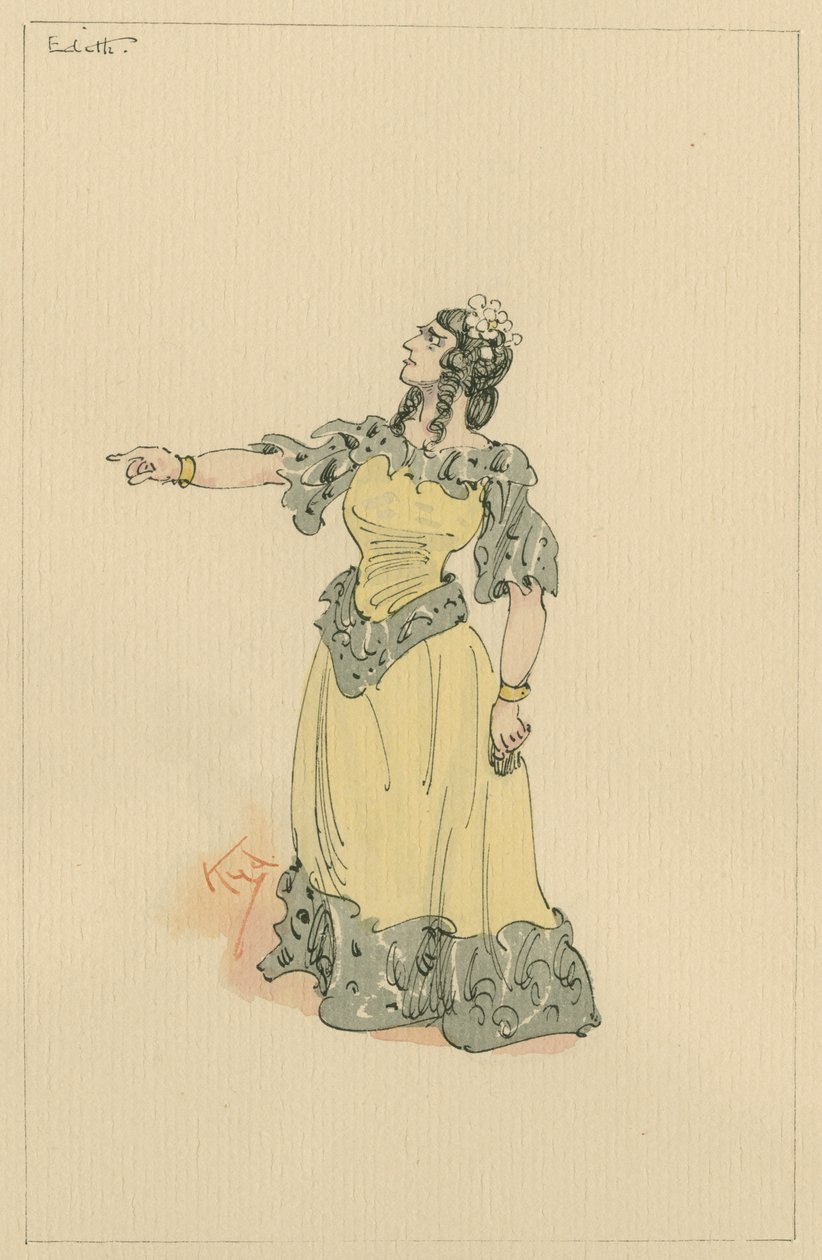 Signora Edith Dombey, c.1920s da Joseph Clayton Clarke