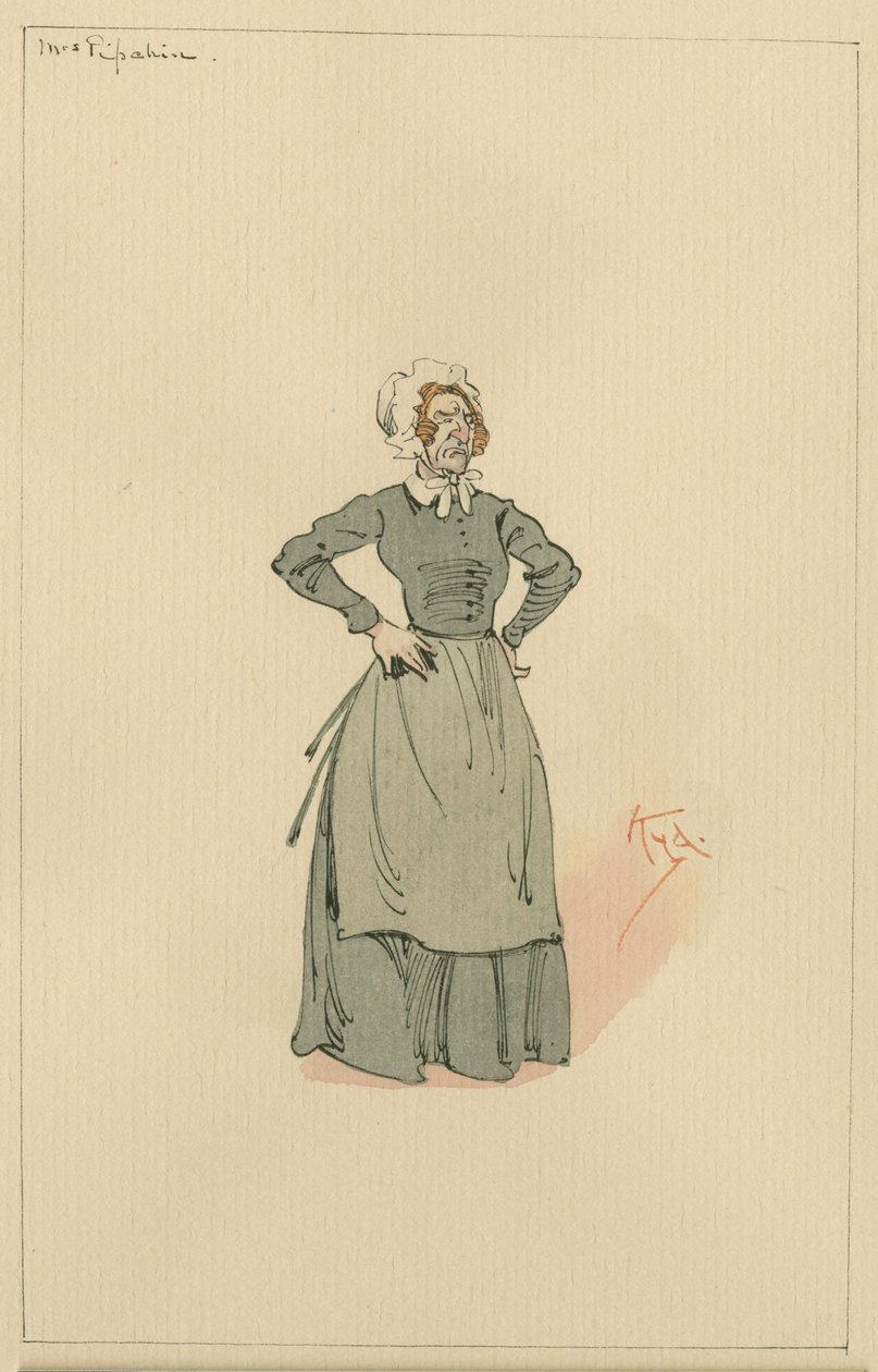 Mrs Pipchin, c.1920s da Joseph Clayton Clarke