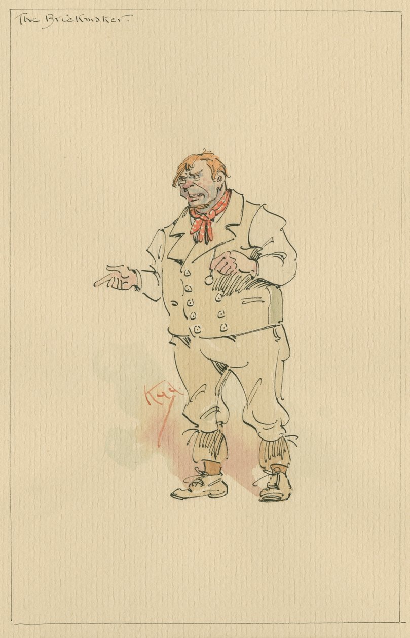 Il fabbricante di mattoni, c.1920s da Joseph Clayton Clarke