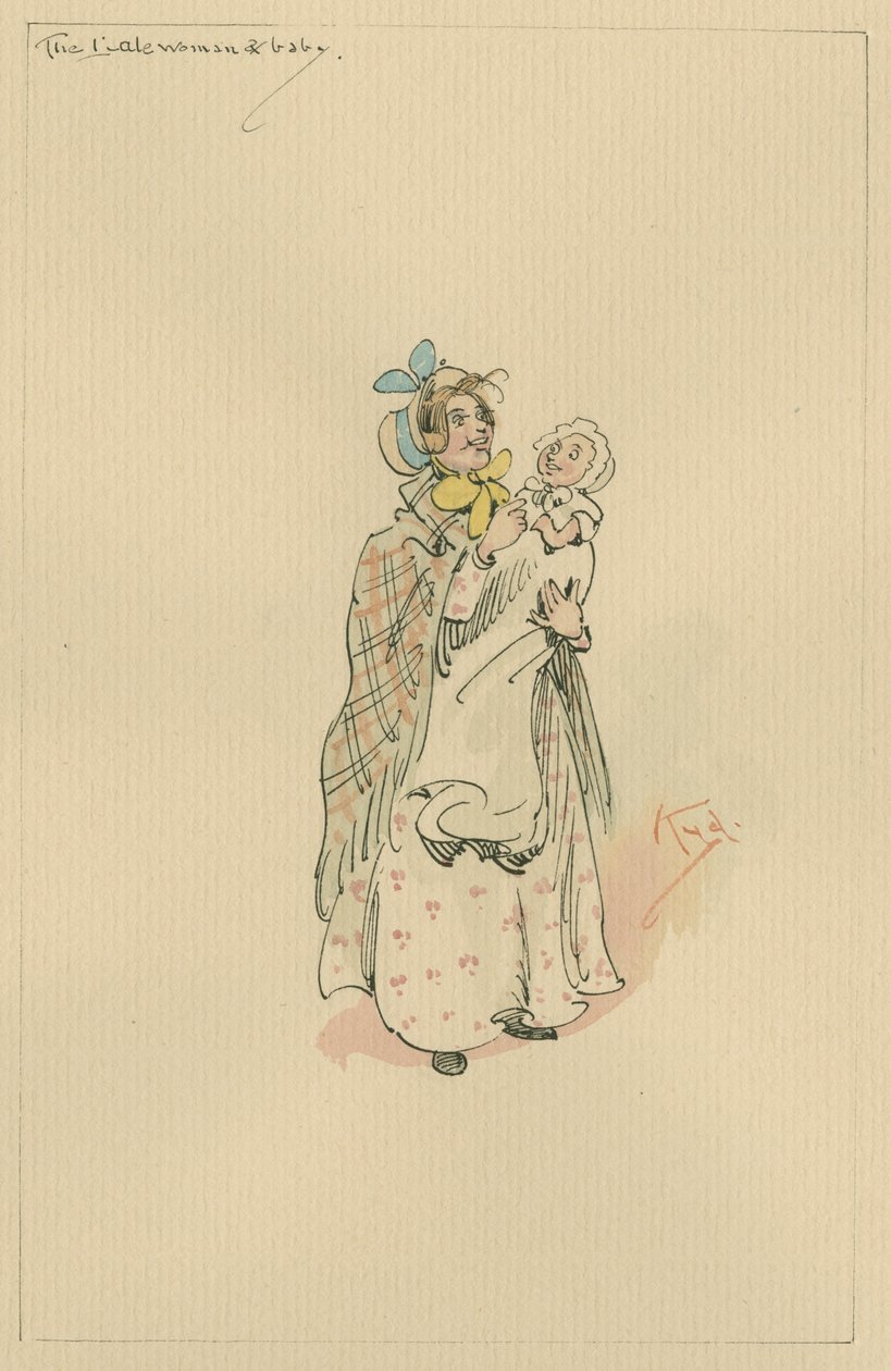 La Signora Lale e il Bambino, c.1920s da Joseph Clayton Clarke
