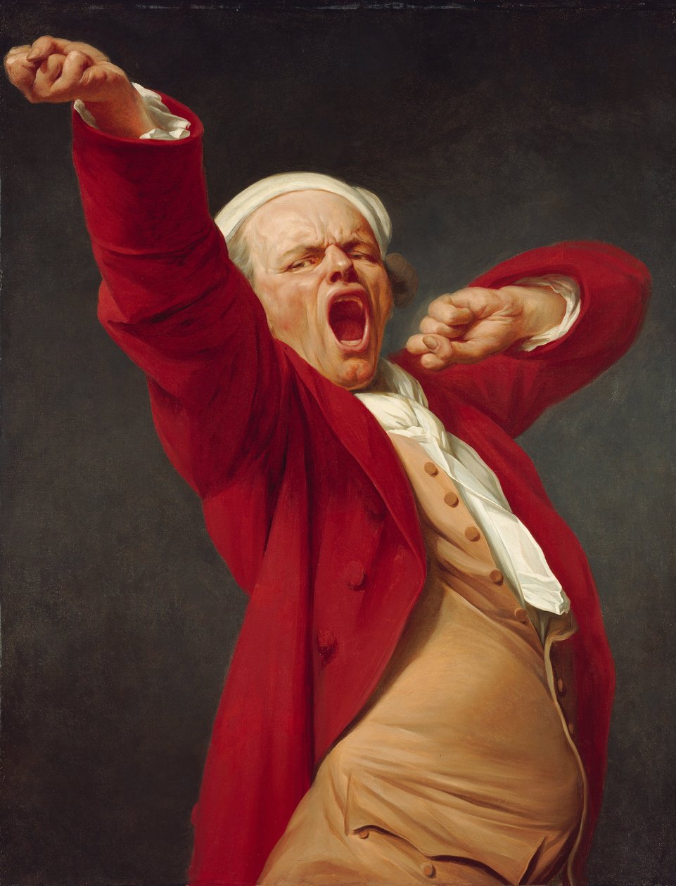 Autoritratto, sbadigliando da Joseph Ducreux