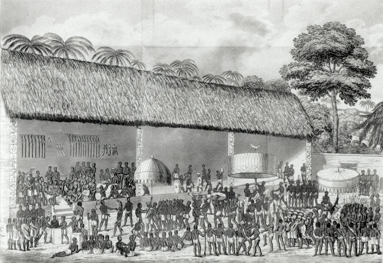 Festival religioso Adai alla corte del Re di Ashanti nel marzo 1820, da 