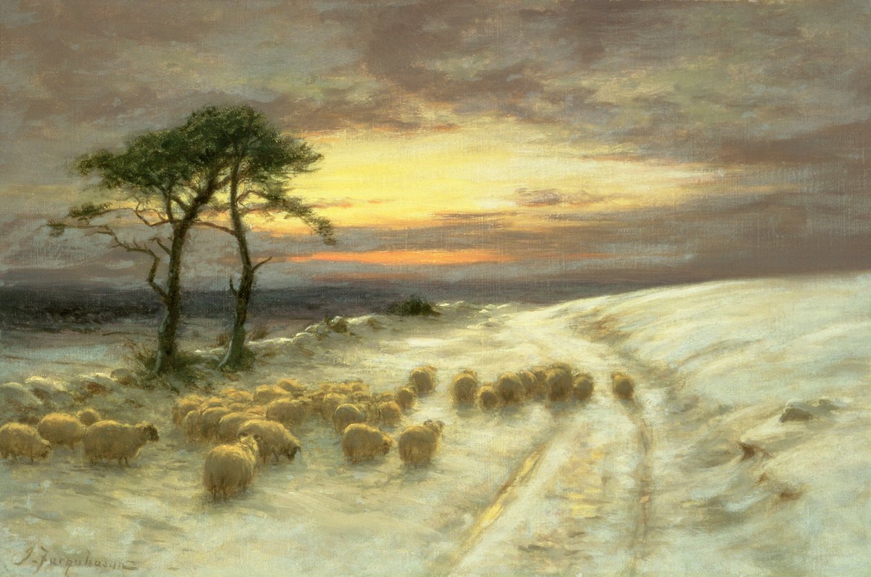 Pecore nella Neve da Joseph Farquharson