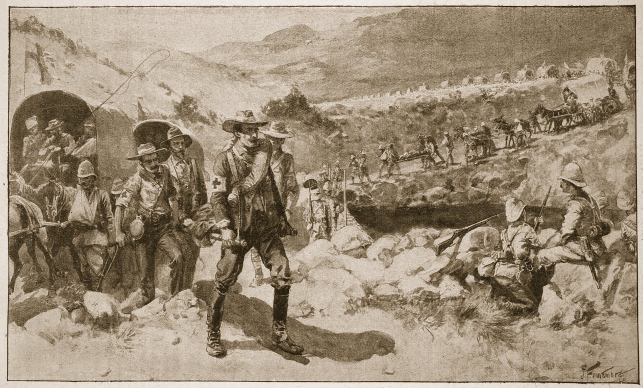 Dopo la battaglia: Un ritorno malinconico, illustrazione da 