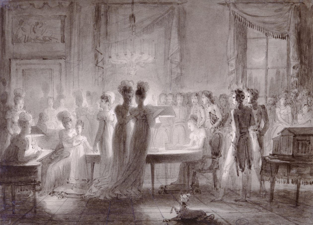 La Sala Meridiana al Palazzo Pitti, 1813 da Joseph Franque