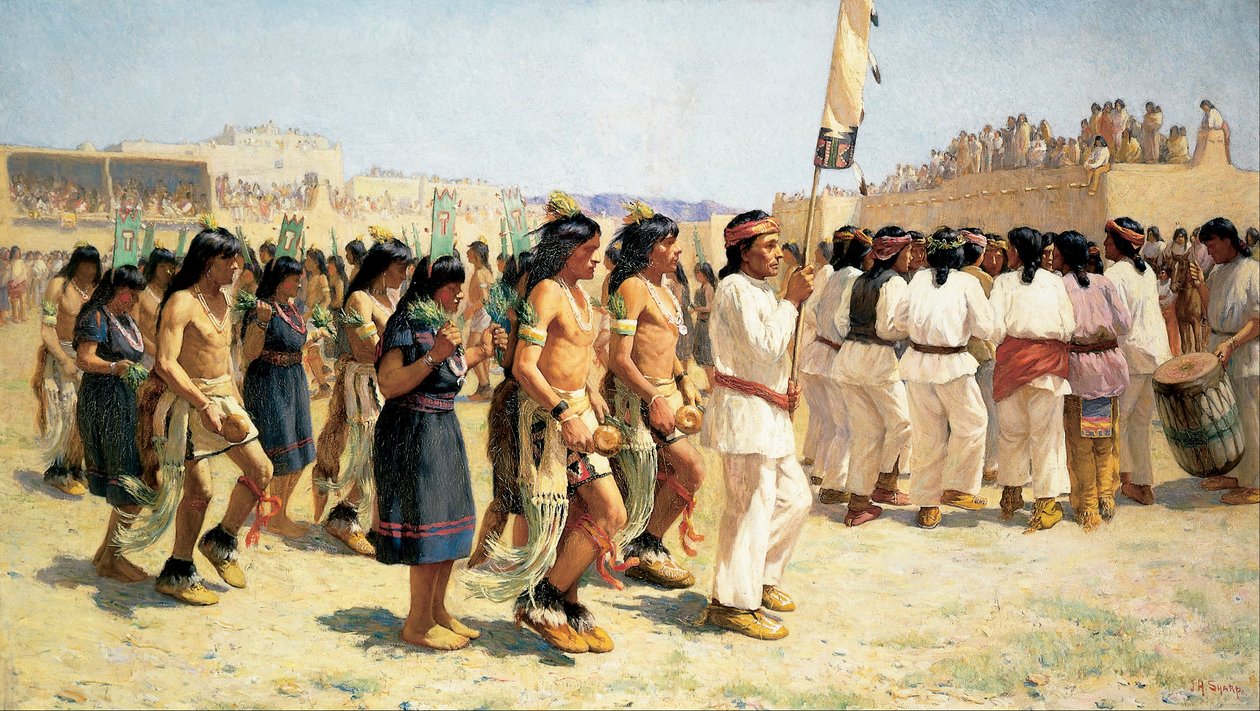 La danza del raccolto da Joseph Henry Sharp