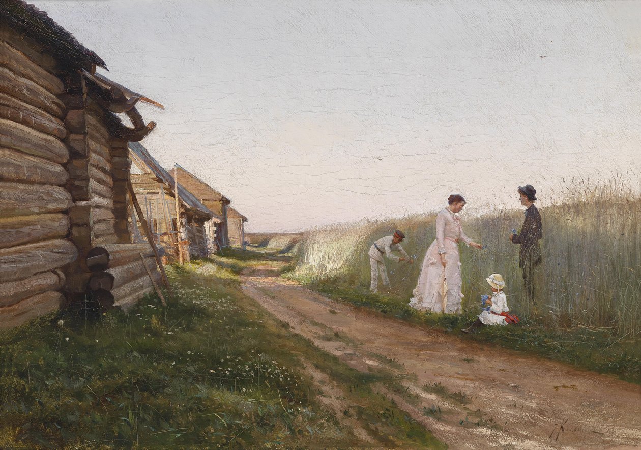 Nel campo di grano da Joseph Krachkovsky