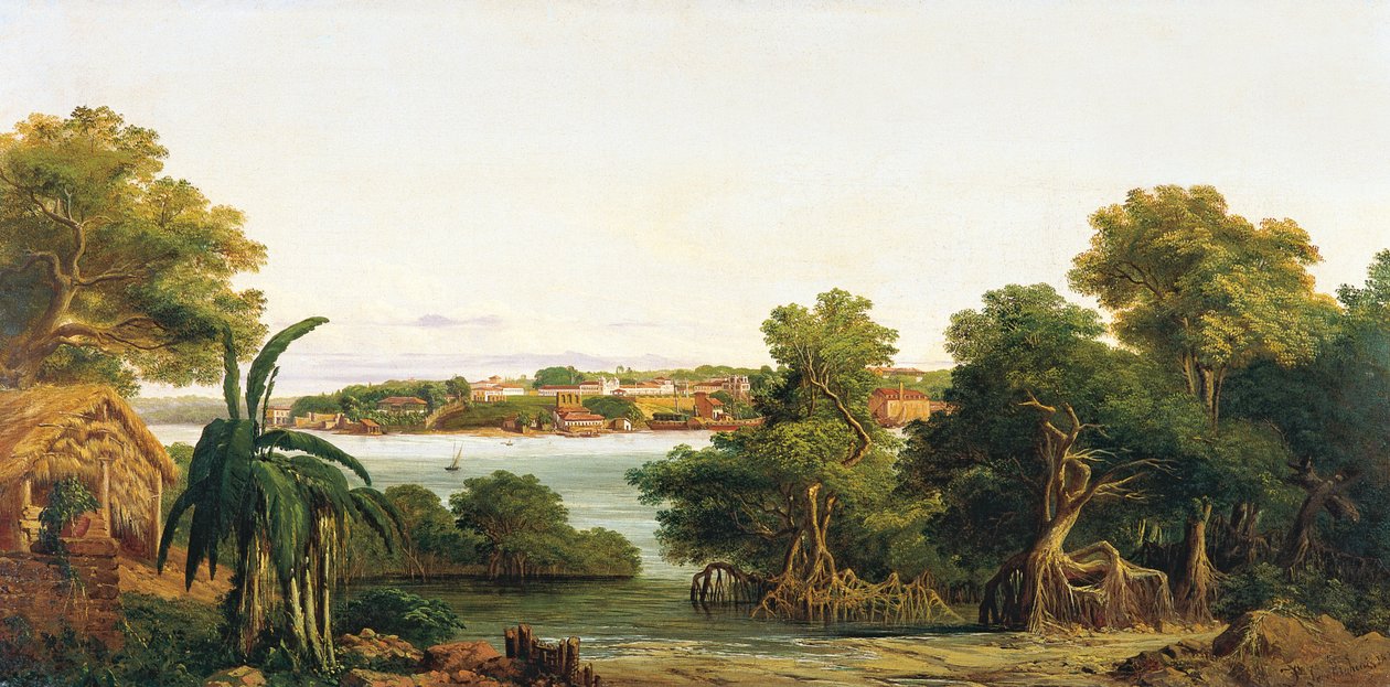 Veduta di São Luis do Maranhão da Joseph Léon Righini