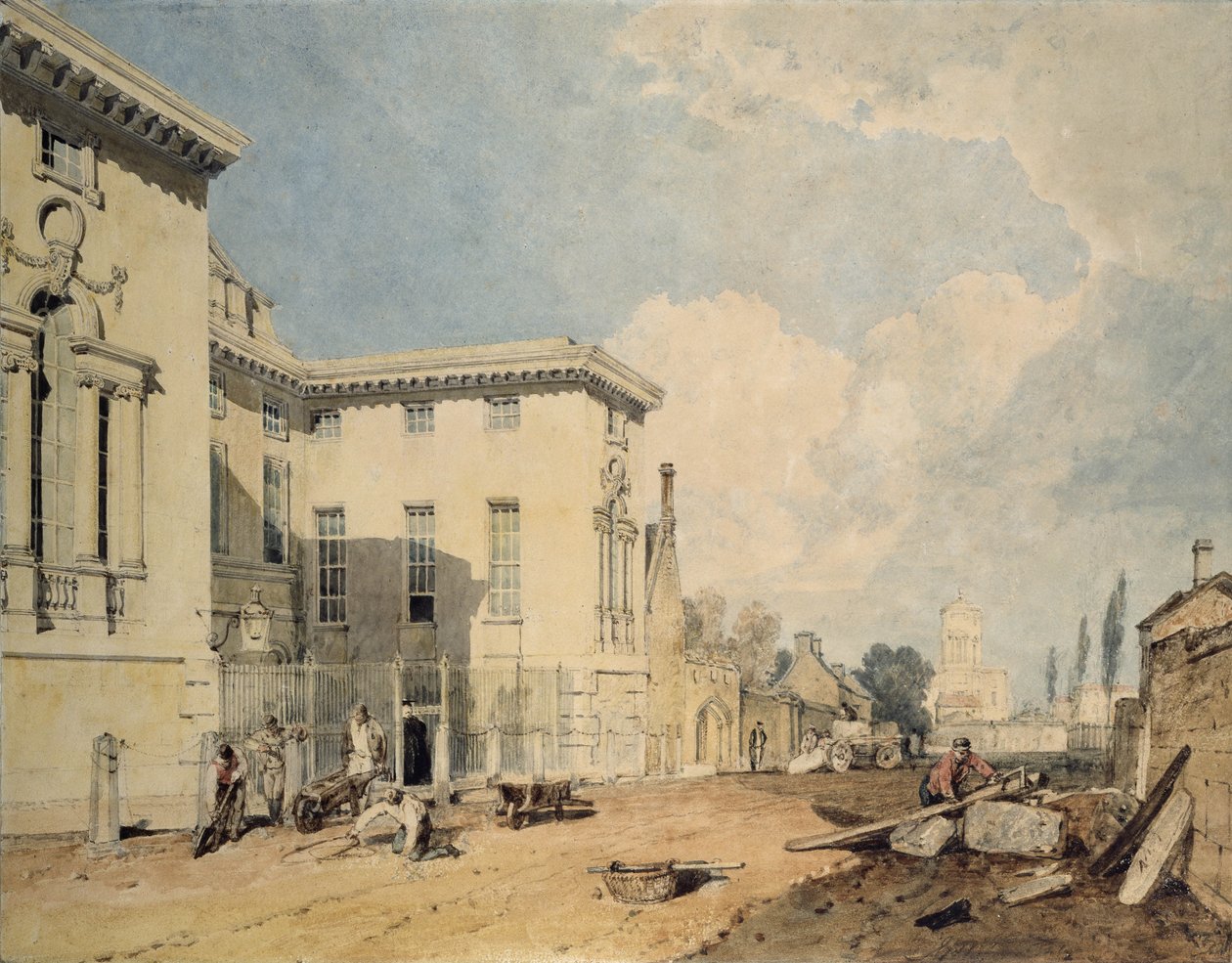 Una vista del Worcester College, 1803-04 da Joseph Mallord William Turner