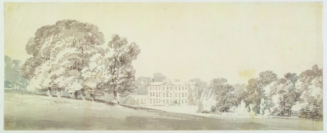 Una casa georgiana a tre piani in un parco, c.1795 da Joseph Mallord William Turner