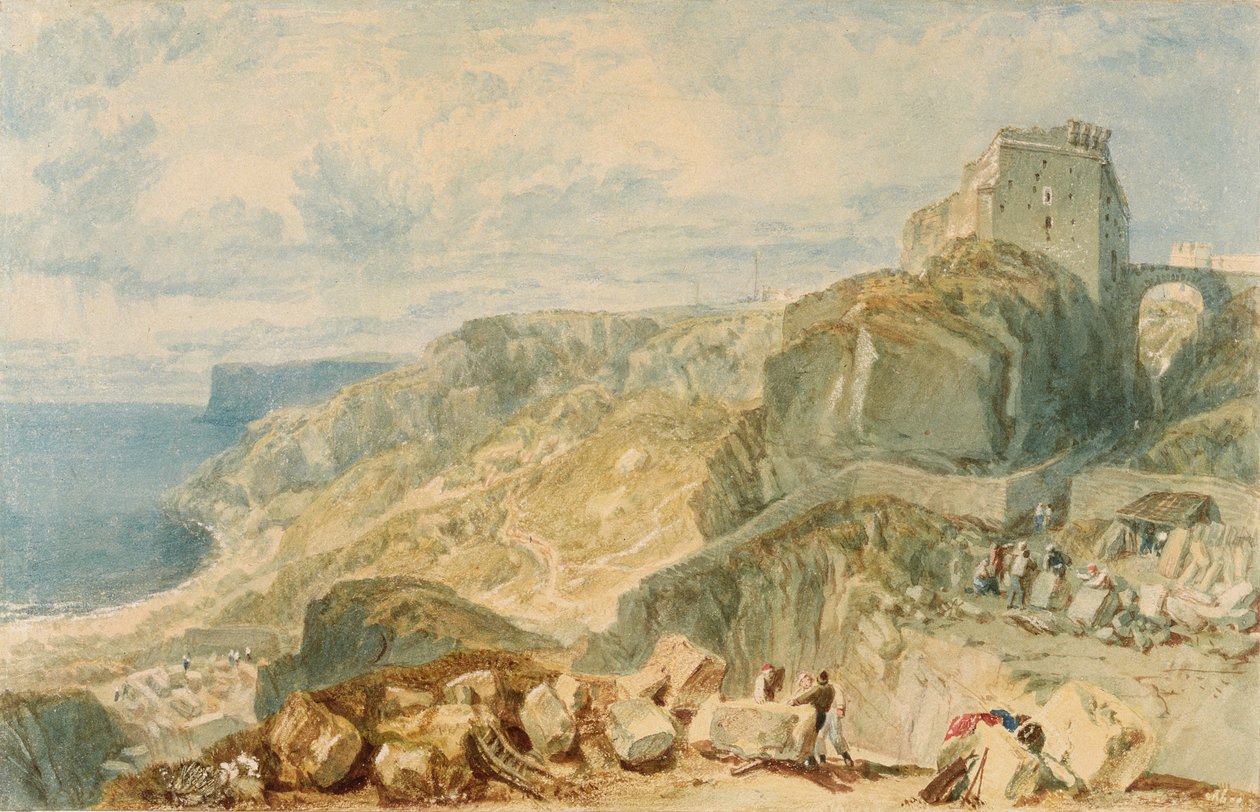 Castello di Bow and Arrow, Isola di Portland da Joseph Mallord William Turner
