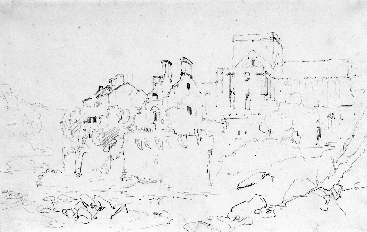Priorato di Brinkburn, Northumberland da Joseph Mallord William Turner