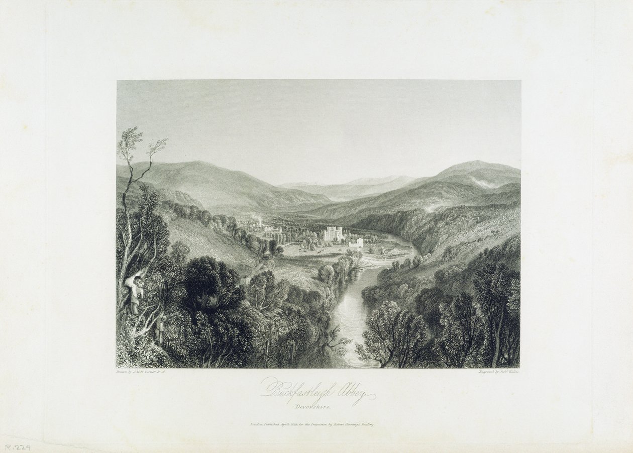 Abbazia di Buckfastleigh, Devon, c.1826 da Joseph Mallord William Turner