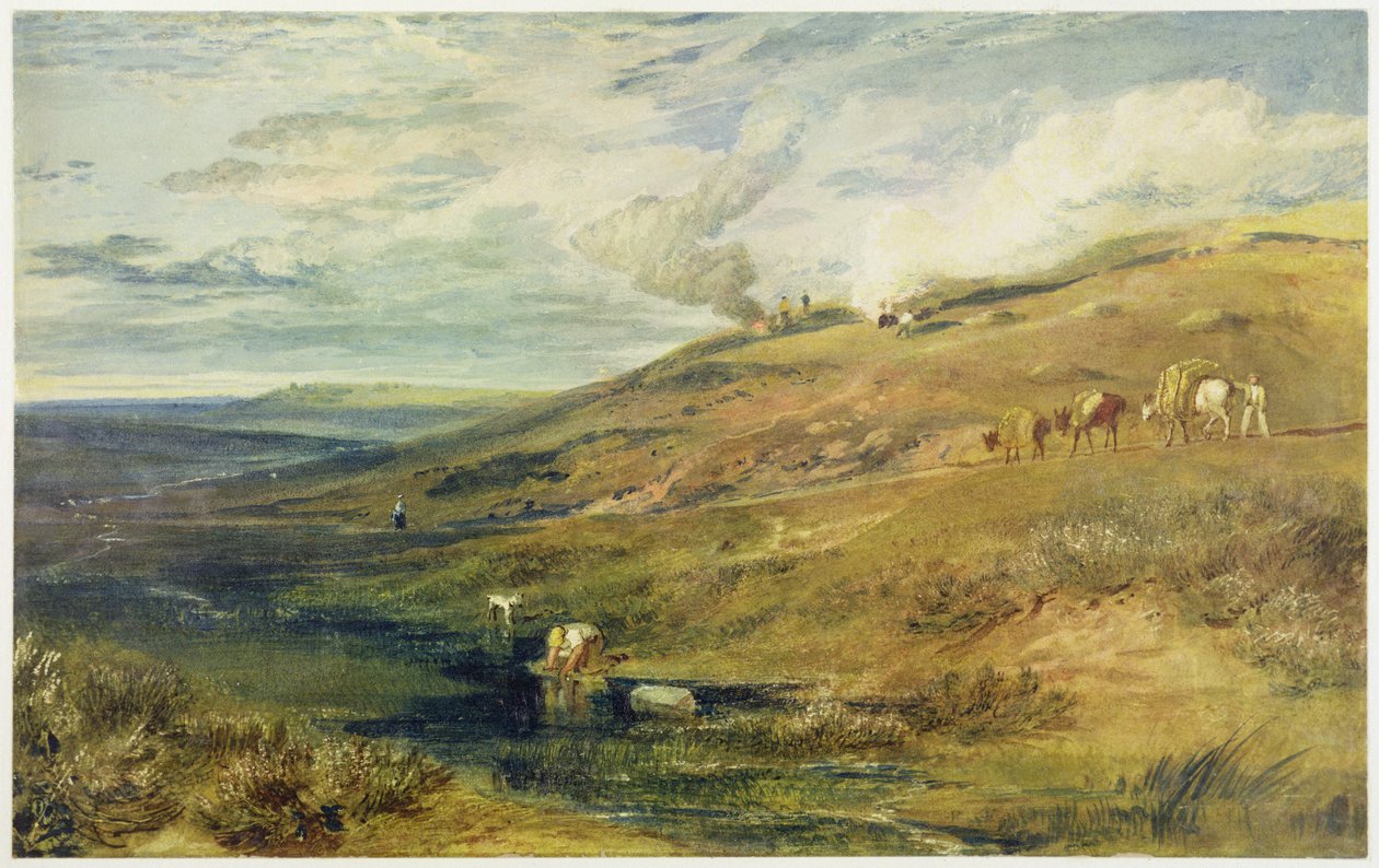 Dartmoor: La sorgente del Tamar e del Torridge, c.1813 da Joseph Mallord William Turner