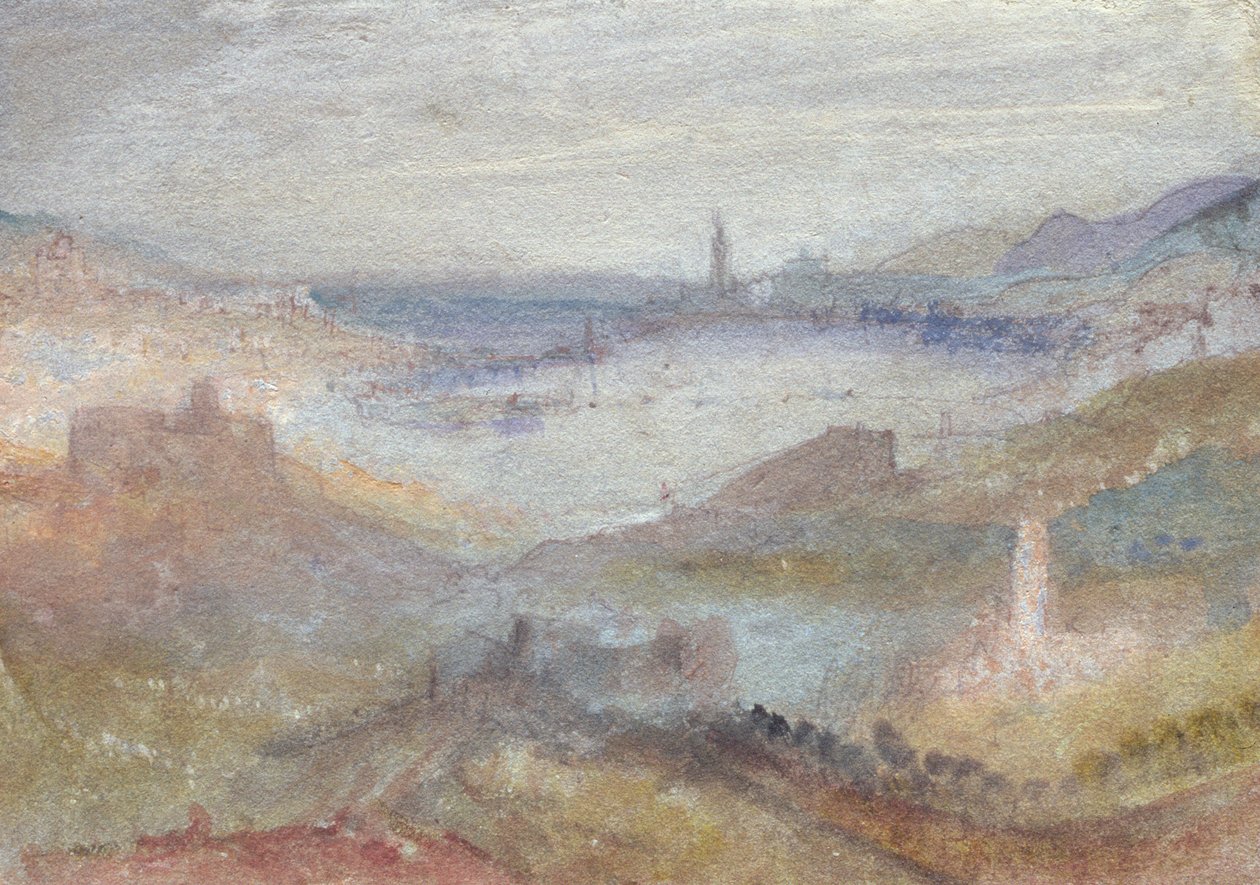 Vista estesa di un lago da Joseph Mallord William Turner