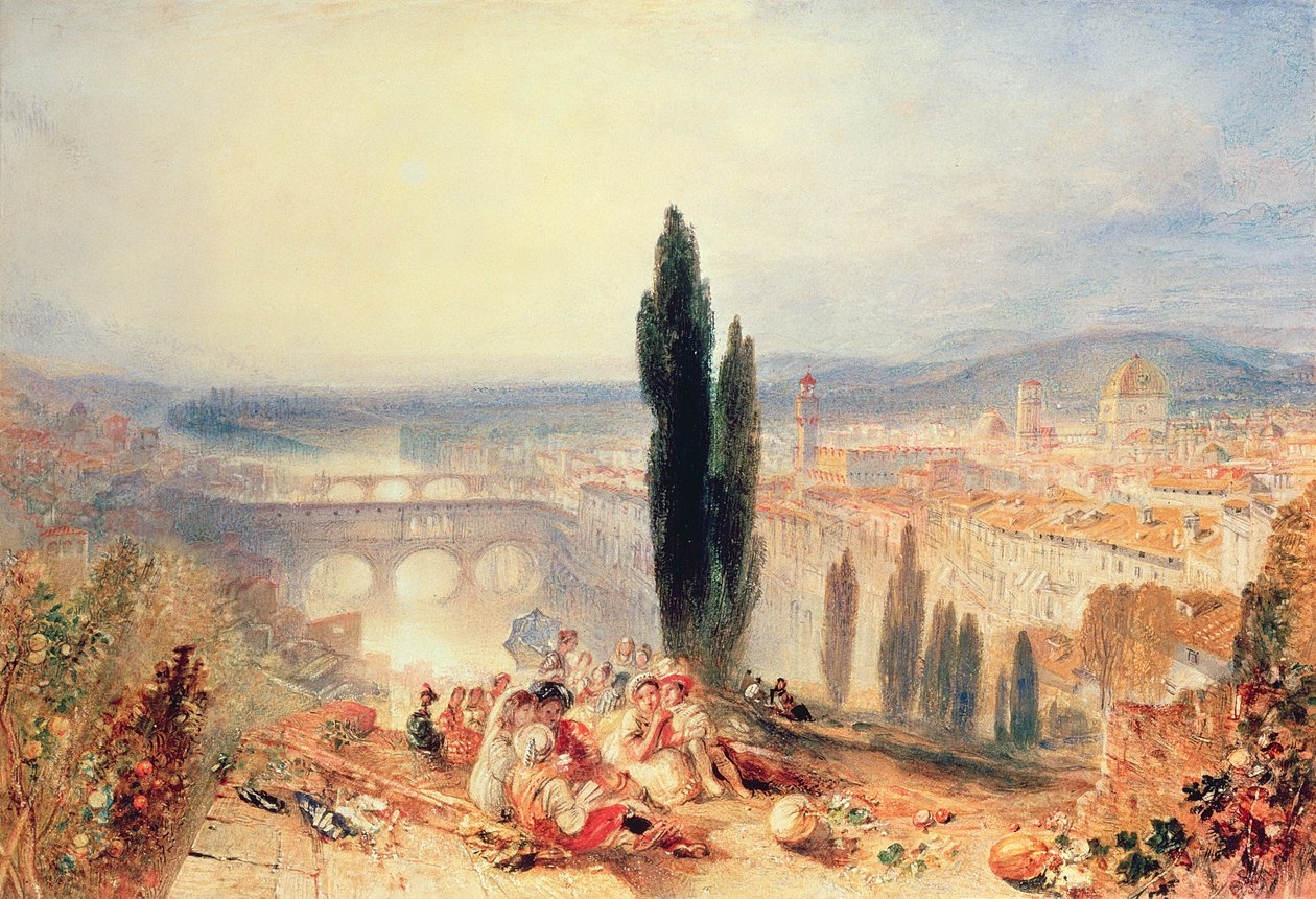 Firenze da vicino San Miniato, 1828 da Joseph Mallord William Turner