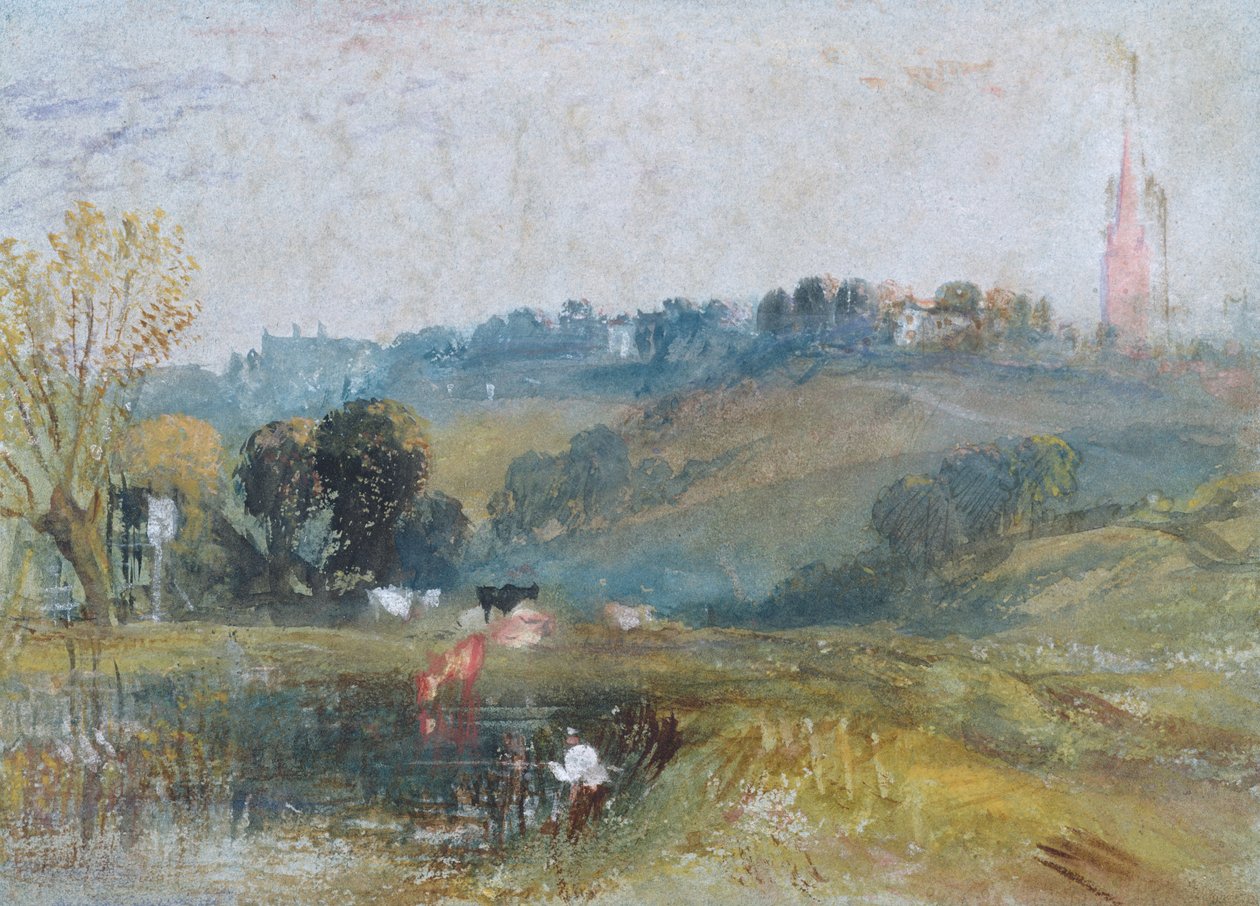 Paesaggio vicino a Petworth, c.1828 da Joseph Mallord William Turner