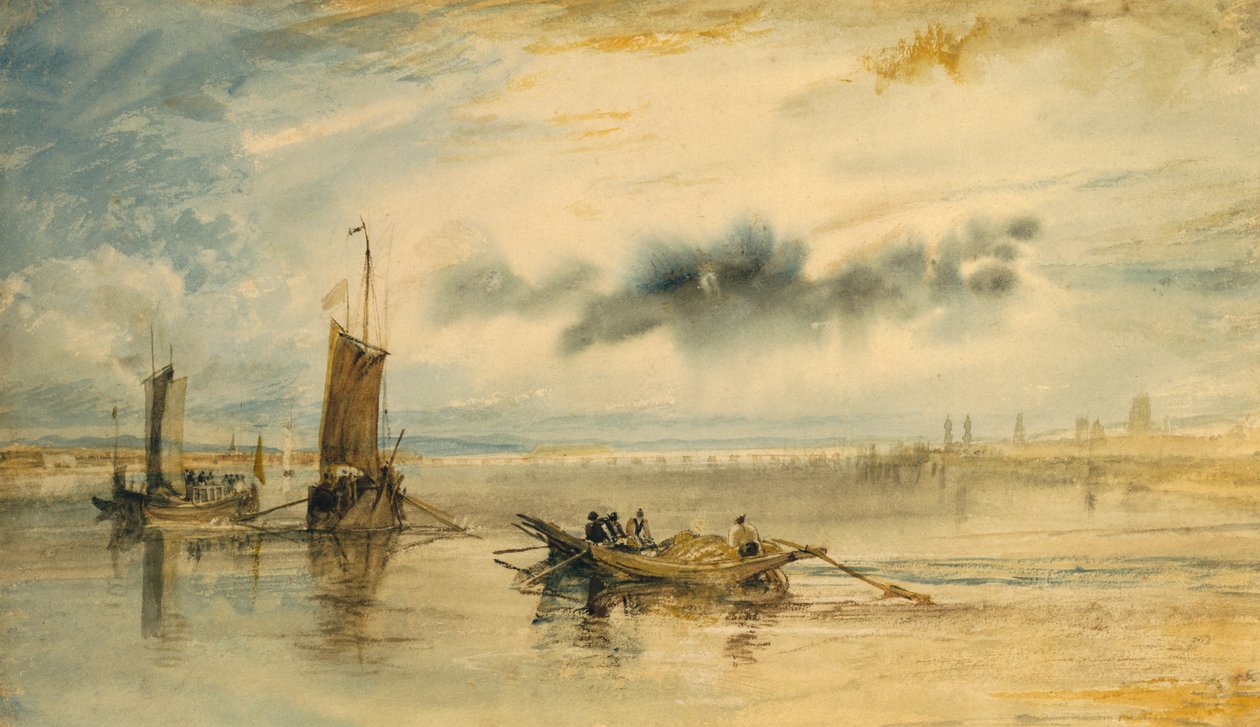 Magonza e Kastell, 1817 da Joseph Mallord William Turner