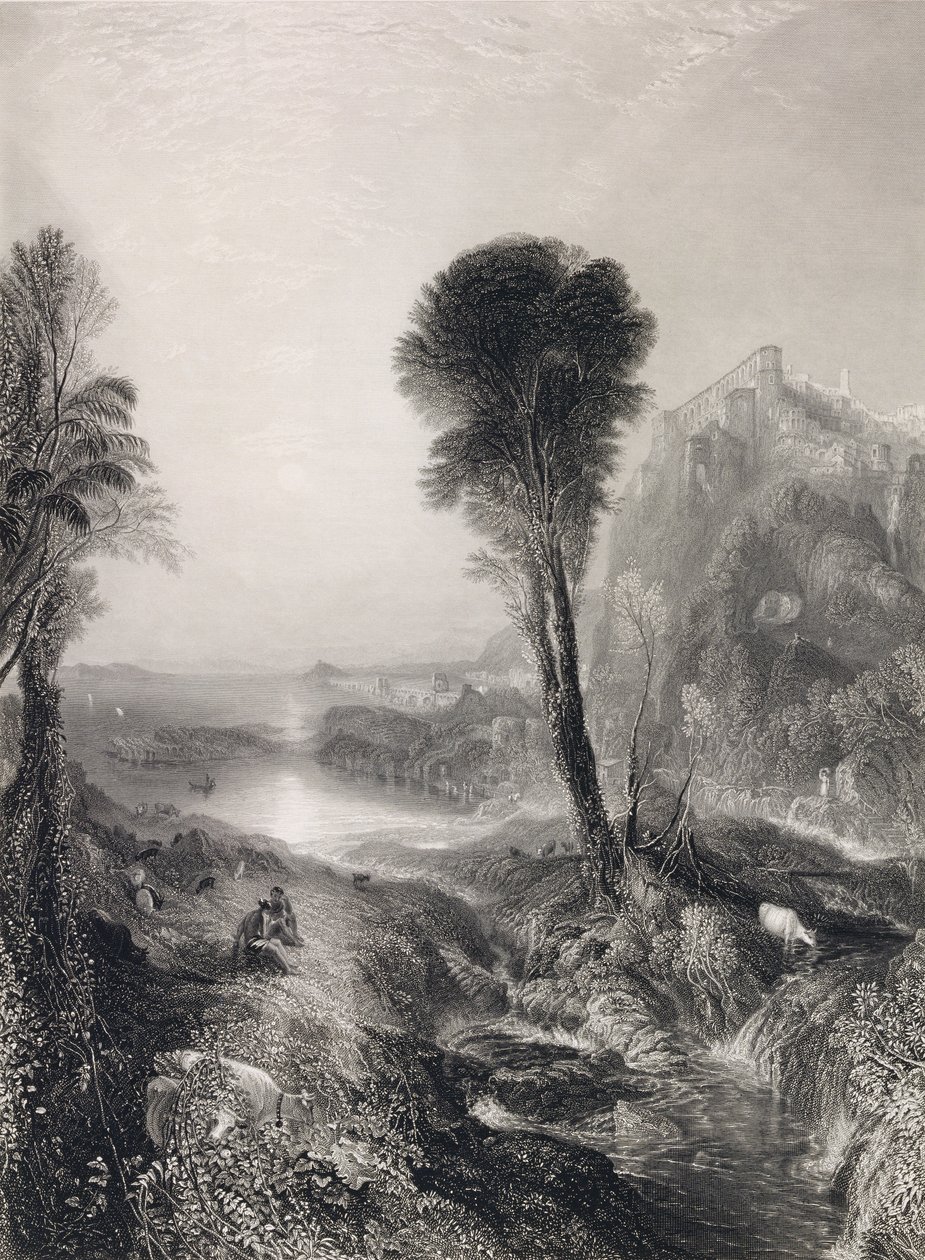 Mercurio e Argo, inciso da James T. Willmore, 1841 da Joseph Mallord William Turner