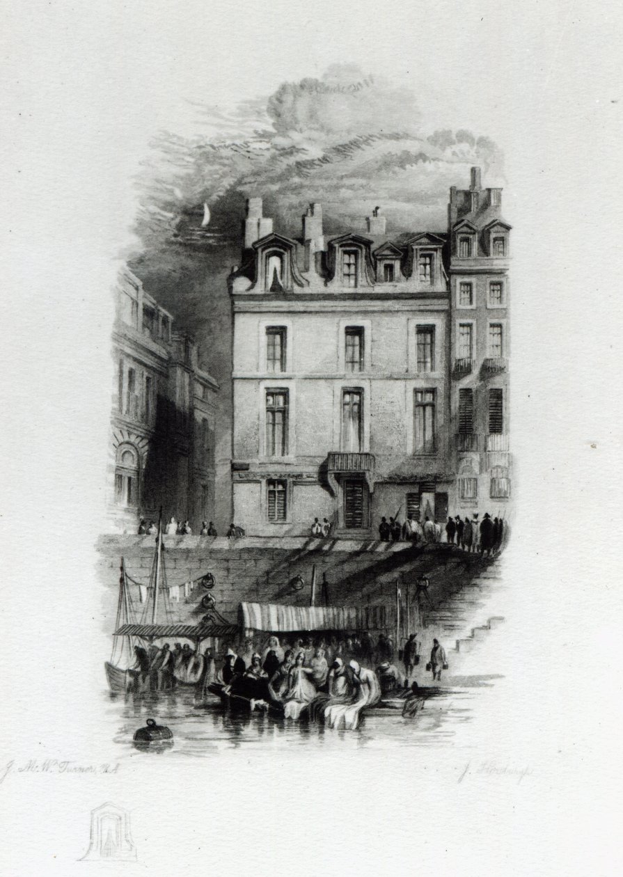 Alloggi di Napoleone sul Quai Conti, 1834-36 da Joseph Mallord William Turner