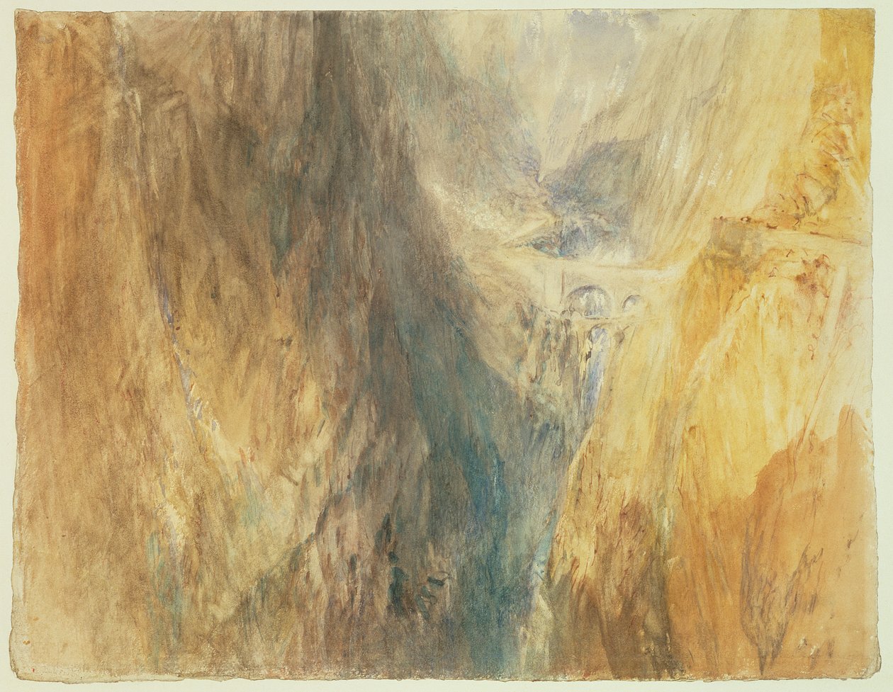 No.0586 Il ponte del diavolo, San Gottardo, c.1841 da Joseph Mallord William Turner